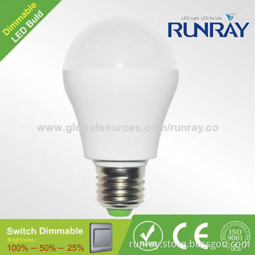 High Bright 5W A19 LED Bulb,SMD5730,80-110lm/W,72-hour Aging Time,High-brightness/Easy Installation
